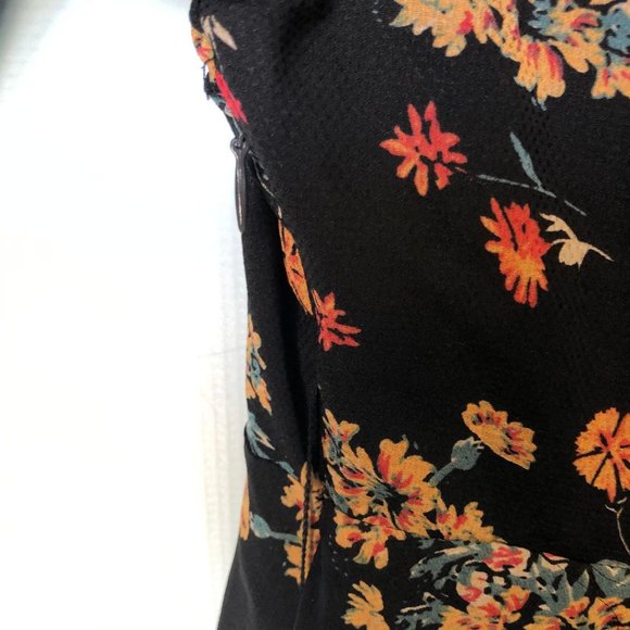 🎉 40% OFF Free People Lilou Black Floral Dress - Picture 5 of 6